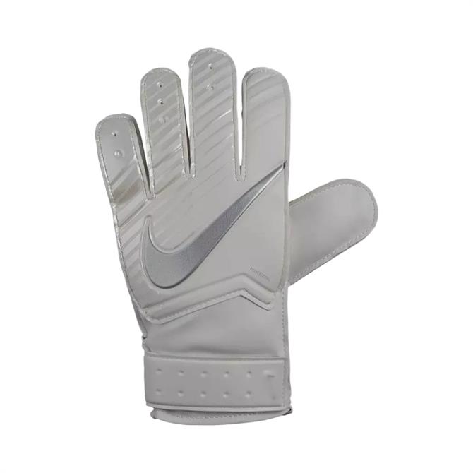 Nike Match Goalkeeper Football Gloves - White Chrome